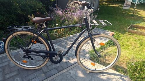 Stadsfiets BTWIN Elops 520 maat L, Fietsen en Brommers, Fietsen | Heren | Herenfietsen, Gebruikt, Versnellingen, Ophalen