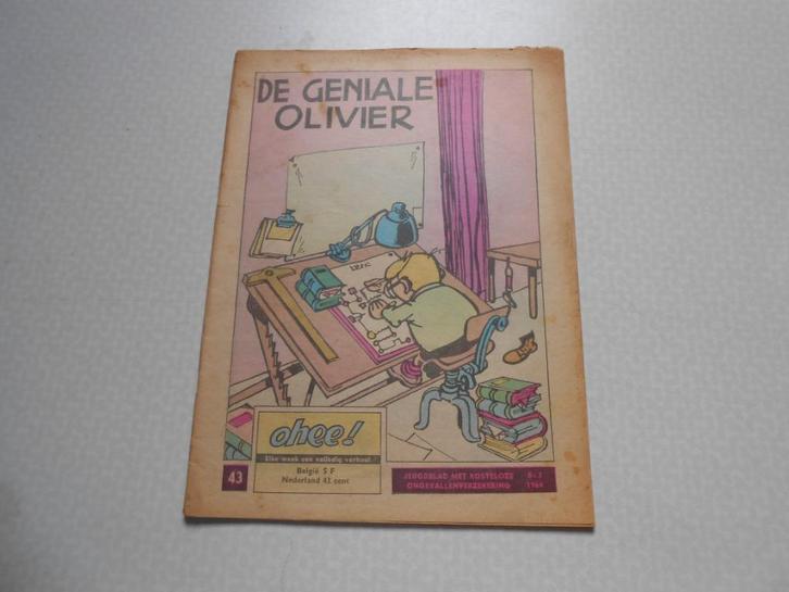 Ohee 43 De Geniale Olivier 1964., Boeken, Stripverhalen, Gelezen, Eén stripboek, Ophalen of Verzenden