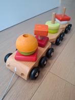 Houten treinspeelgoed, Kinderen en Baby's, Speelgoed |Speelgoedvoertuigen, Ophalen, Gebruikt