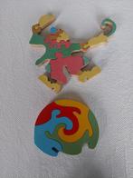 2 decoratieve houten puzzels, Ophalen, 2 tot 4 jaar, Gebruikt, Van hout