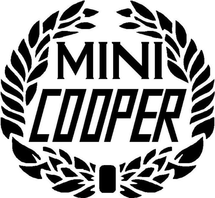 COOPER sticker set zwart Classic Mini., Auto-onderdelen, Klein materiaal, Mini, Oldtimer onderdelen, Rover, Austin, Nieuw, Ophalen