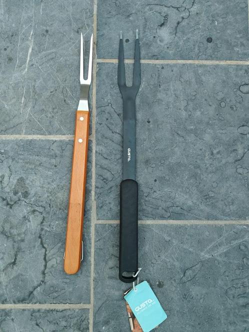 Gusta BBQ-vork & Merkloze BBQ-vork, Tuin en Terras, Barbecue-accessoires, Nieuw, Ophalen of Verzenden