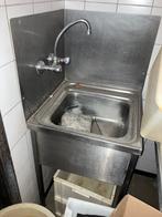 spoelbak met kraan en spatplaat – stevige industriële wasbak, Huis en Inrichting, Ophalen, Gebruikt