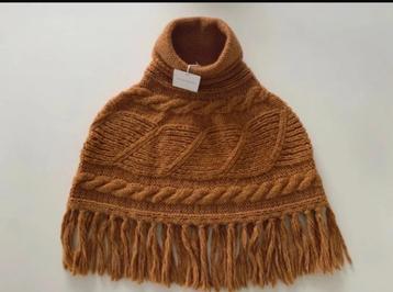 Poncho, camel, Estee Brown, TU 30% wol 70% acryl, Enlèvement ou Envoi, Neuf, Taille 36 (S)