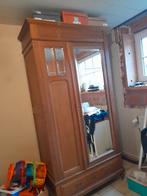 Antieke Linnenkast met spiegel, Antiek en Kunst, Antiek | Meubels | Kasten, Ophalen