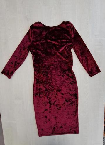 Robe velours rouge bordeaux - Atmosphère - taille 36 - dos n beschikbaar voor biedingen