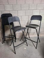 4x barkruk IKEA Franklin zwart, Huis en Inrichting, Barkrukken, Ophalen