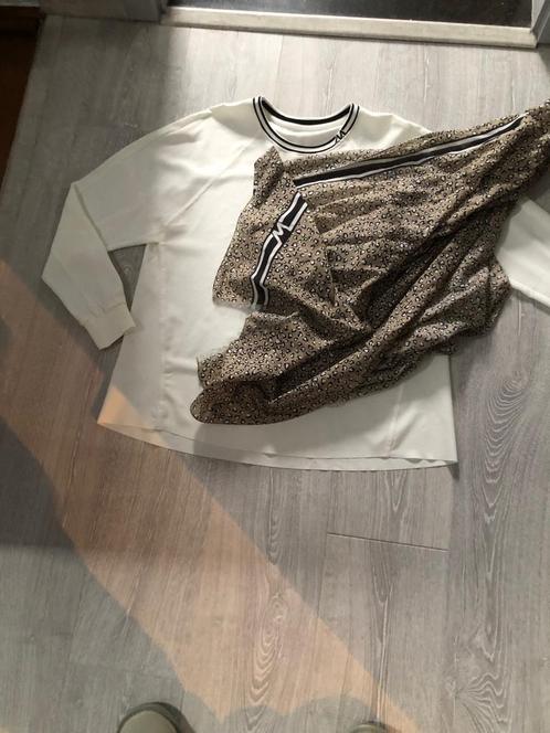 Marc Cain Marccain blouse +bijpassende sjaal, Kleding | Dames, Blouses en Tunieken, Nieuw, Maat 38/40 (M), Wit, Ophalen of Verzenden