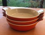 Vintage Le Creuset ovenschaaltjes, Huis en Inrichting, Keuken | Potten en Pannen, Ophalen, Zo goed als nieuw, Overige materialen