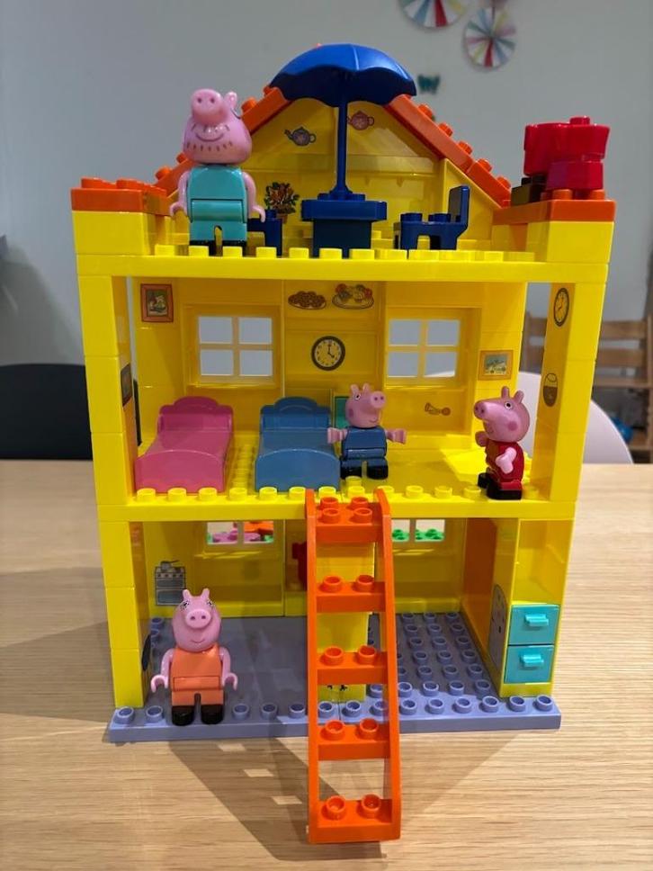 BIG Bloxx Peppa Pig Peppa's Huis, Kinderen en Baby's, Speelgoed | Duplo en Lego, Zo goed als nieuw, Complete set, Ophalen