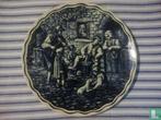 Assiette bleue de Delft - De Herberg - Boch - 29 cm, Enlèvement ou Envoi