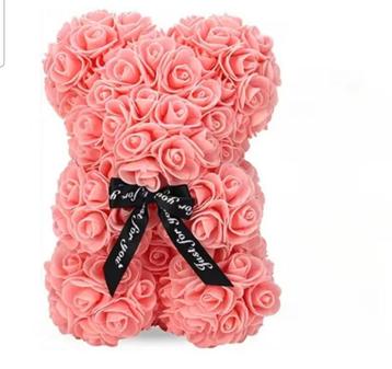 "Voor de Liefste Mama – Teddy met Eeuwige Bloemen" Levering beschikbaar voor biedingen