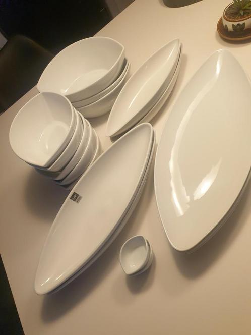 Slakommen salt&pepper porselein wit, Huis en Inrichting, Keuken | Servies, Kom(men), Porselein, Ophalen of Verzenden