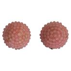 Antieke oorbellen, Handtassen en Accessoires, Oorbellen, Ophalen of Verzenden, Gebruikt, Roze, Overige materialen