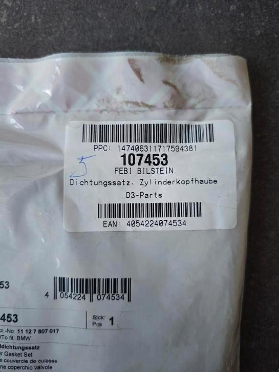 Kleppendekselpakking BMW N47, Auto-onderdelen, Motor en Toebehoren, BMW, Nieuw, Ophalen