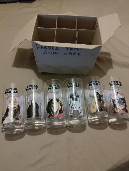 Verres Star Wars pepsi 1999 collection complète 6 verres., Collections, Star Wars, Neuf, Autres types, Enlèvement ou Envoi