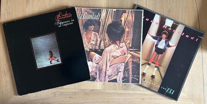 LINDA RONSTADT - Prisoner, Simple & Living in USA (3LPs), Cd's en Dvd's, Vinyl | Rock, Poprock, 12 inch, Ophalen of Verzenden