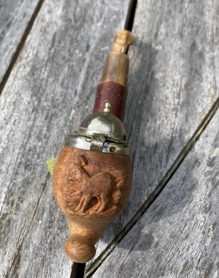 VINTAGE OUDE PIJP, Verzamelen, Rookartikelen, Aanstekers en Luciferdoosjes, Gebruikt, (Water)pijp, Ophalen of Verzenden