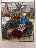 Glas in lood 45 x 60, anno 1925. Tijl Uilenspiegel, Ophalen