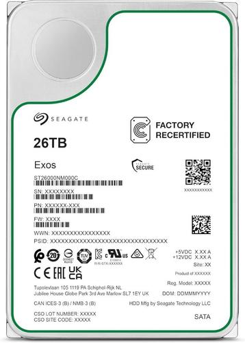 Seagate Exos 26 TB (afgeprijst) beschikbaar voor biedingen