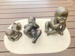 Set van drie bronzen beelden, Ophalen, Nieuw, Mens