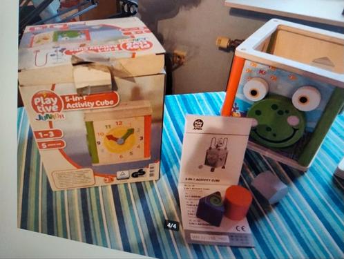 Houten activiteiten kubus, Kinderen en Baby's, Speelgoed | Houten speelgoed, Nieuw, Overige typen, Ophalen of Verzenden