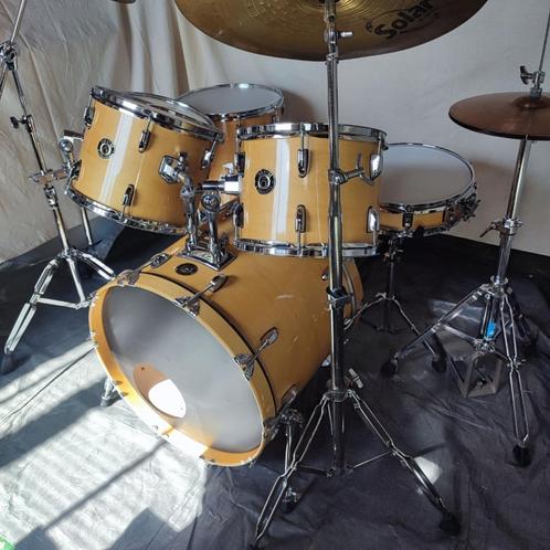 Drum. Collective maple gelakt compleet, Muziek en Instrumenten, Drumstellen en Slagwerk, Gebruikt, Overige merken, Ophalen