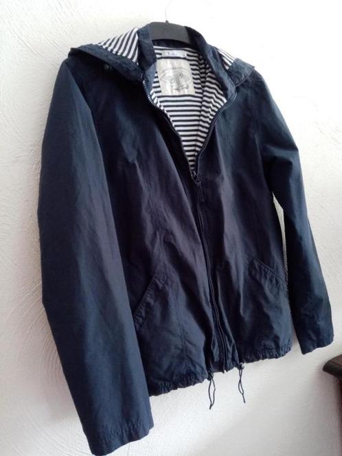 Creem : donkerblauw regenjas windjack jas waterdicht , L, Kleding | Dames, Jassen | Zomer, Zo goed als nieuw, Maat 42/44 (L), Blauw