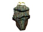 (18)- maillot fille t.128 noir jaune - nabaiji -, Kinderen en Baby's, Kinderkleding | Kinder-zwemkleding, Nabaiji, Meisje, Badpak
