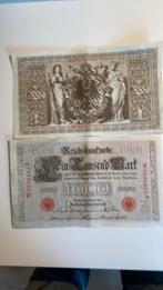 2 mooie bankbiljetten Duitsland 1910, Timbres & Monnaies, Billets de banque | Europe | Billets non-euro, Enlèvement ou Envoi, Allemagne