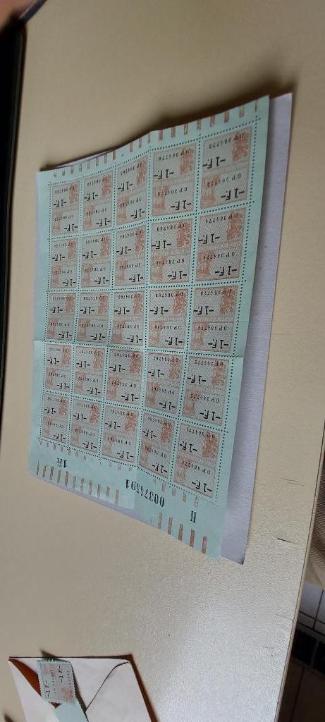 fiscale zegels België, Postzegels en Munten, Postzegels | Europa | België, Postfris, Overig, Overig, Zonder envelop, Postfris