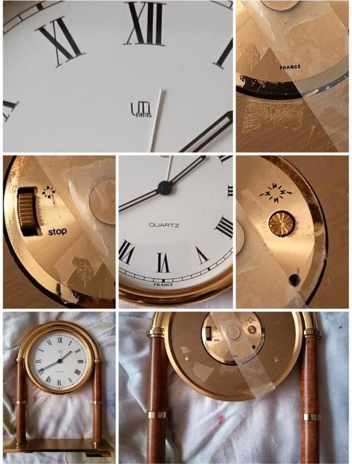 🥳PRACHTIG  ZELDZAAM? UTI PARIS ? 🕰️ PORTAALKLOK ? JACCARD?, Handtassen en Accessoires, Horloges | Antiek, Staal, Ophalen