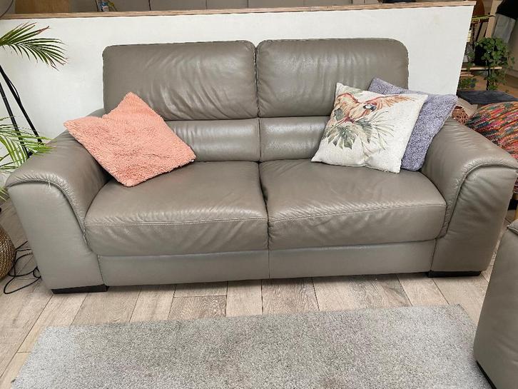 Salon Natuzzi, Huis en Inrichting, Zetels | Zetels, Gebruikt, Rechte bank, Tweepersoons, 150 tot 200 cm, 100 tot 125 cm, Leer