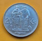 Slovakia  20  Korun 1941, Ophalen of Verzenden, Overige landen, Losse munt, Zilver