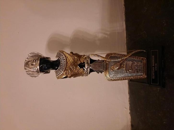 Franklint Mint - Egyptische krijger, Verzamelen, Beelden en Beeldjes, Gebruikt, Ophalen of Verzenden
