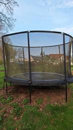 Optimum Skyline Premium trampoline Ø 3,66 zwart, compleet, Gebruikt, Ophalen