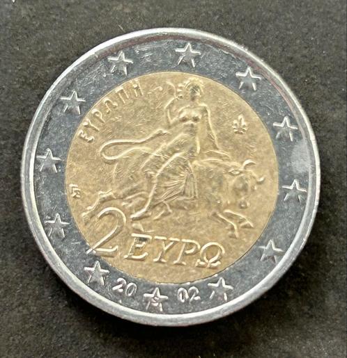 Zeldzame 2 Euro munt Griekenland 2002 met S in ster, Postzegels en Munten, Munten | Europa | Euromunten, 2 euro, Griekenland, Ophalen of Verzenden