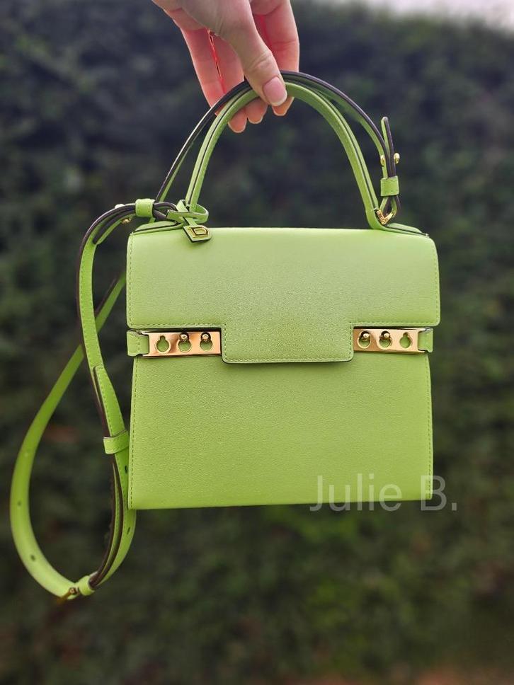 Delvaux Tempete PM "Aloe", Handtassen en Accessoires, Tassen | Damestassen, Zo goed als nieuw, Groen, Ophalen of Verzenden