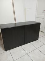 Besta IKEA kast 120x41x64 cm 2 deuren zwartbruin, Ophalen, Gebruikt