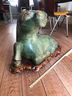 sculpture massive en jade « cheval couché » 20c. Chine 85 kg, Enlèvement