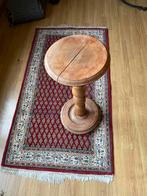 Houten bijzettafeltje, Huis en Inrichting, Tafels | Bijzettafels, Gebruikt, Rond, 60 cm of meer, Hout