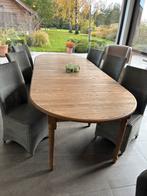 Set van 8 Bristol grijze stoelen (6 zonder en 2 met leuning, Huis en Inrichting, Ophalen, Overige materialen, Gebruikt, Grijs