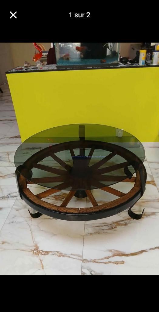 Vend deux tables de salon dans un état impeccable., Maison & Meubles, Tables | Tables de salon, Rectangulaire, Verre