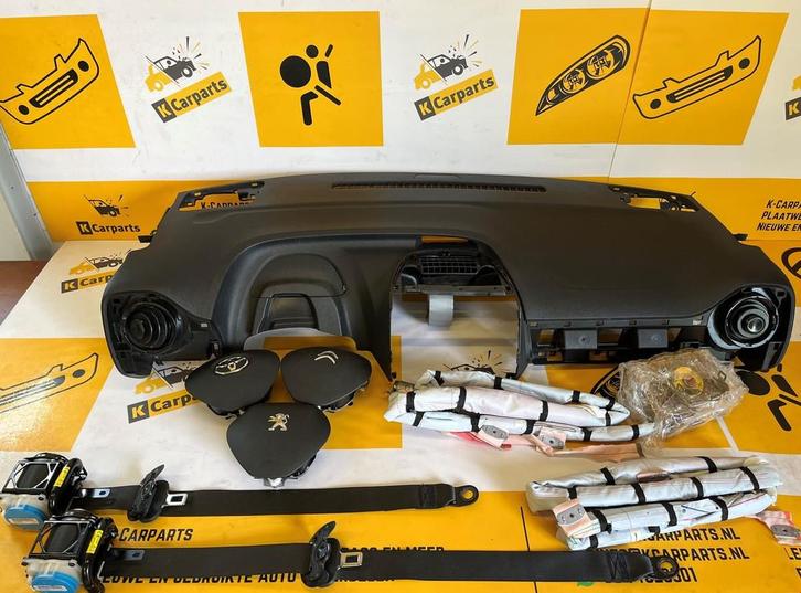 Airbag set 108 C1 Aygo 2014-2022 Compleet Dashboard set, Auto-onderdelen, Overige Auto-onderdelen, Peugeot, Gebruikt