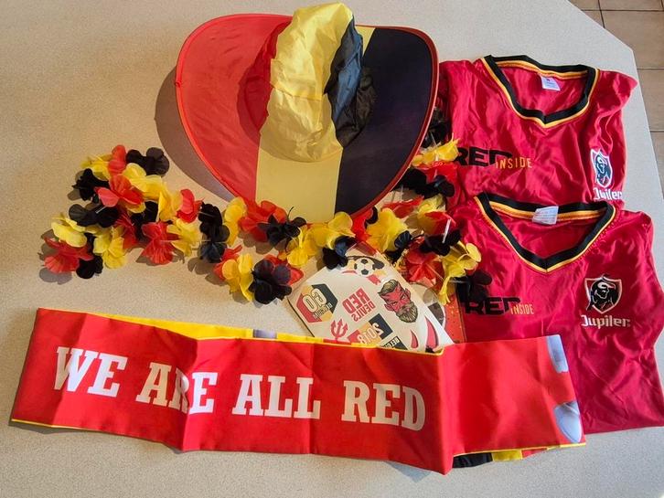 Rode Duivels promo feest artikelen, Hobby en Vrije tijd, Feestartikelen, Zo goed als nieuw, Ophalen of Verzenden