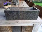 Bloembak graniet, Comme neuf, Moins de 30 cm, Rectangulaire, Autres matériaux