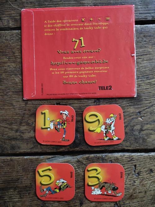 1 jeu de calcul par Lucky Luke (Télé 2 - 2005)., Collections, Personnages de BD, Neuf, Livre ou Jeu, Autres personnages, Enlèvement ou Envoi