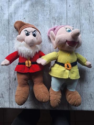 Knuffels Grumpy en Dopey (De 7 dwergen) beschikbaar voor biedingen