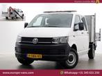 Volkswagen Transporter T6 2.0 TDI 150pk Lang D.C. Open laadb, Auto's, Wit, Bedrijf, Onderhoudsboekje, Te koop