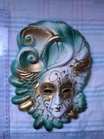 venetiaans masker +NIEUW+ groen goud wit, Nieuw, Ophalen of Verzenden
